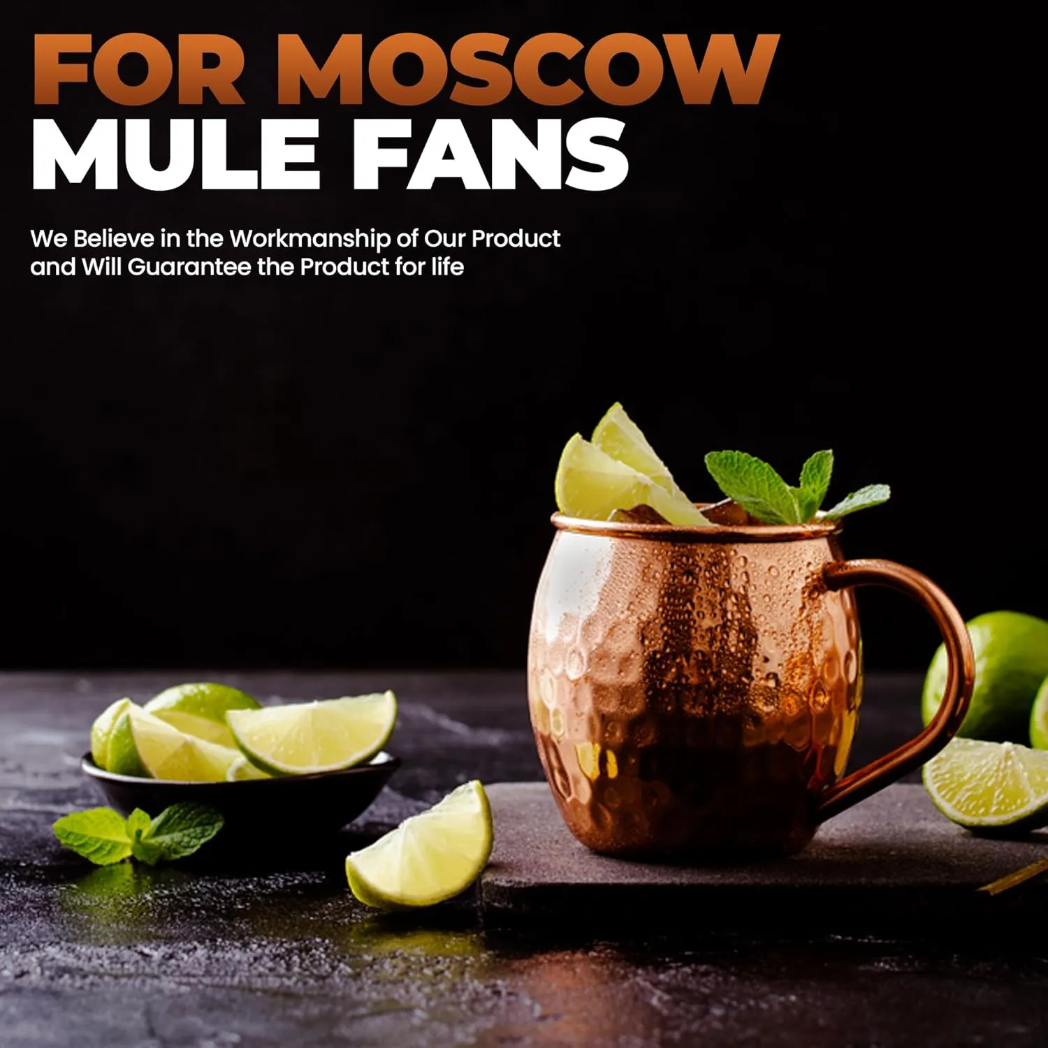Moscow Mule Cups Set of 4 | 100% Pure Copper Food Safe 16oz Cups with 4X Pure Copper Straws and 1x Pure Jigger - Premium Moscow Mule Mugs kit