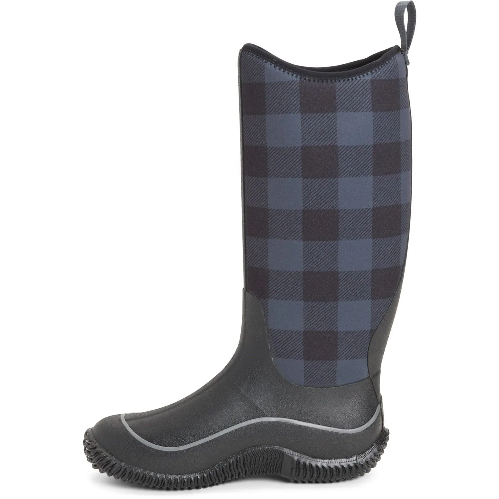 Muck Boots Women's Hale Wellington in Black/Grey Plaid
