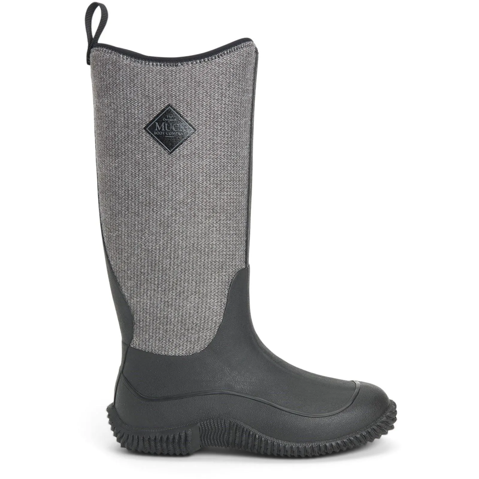 Muck Boots Women's Hale Wellingtons in Black W/ Fuzzy Herringbone