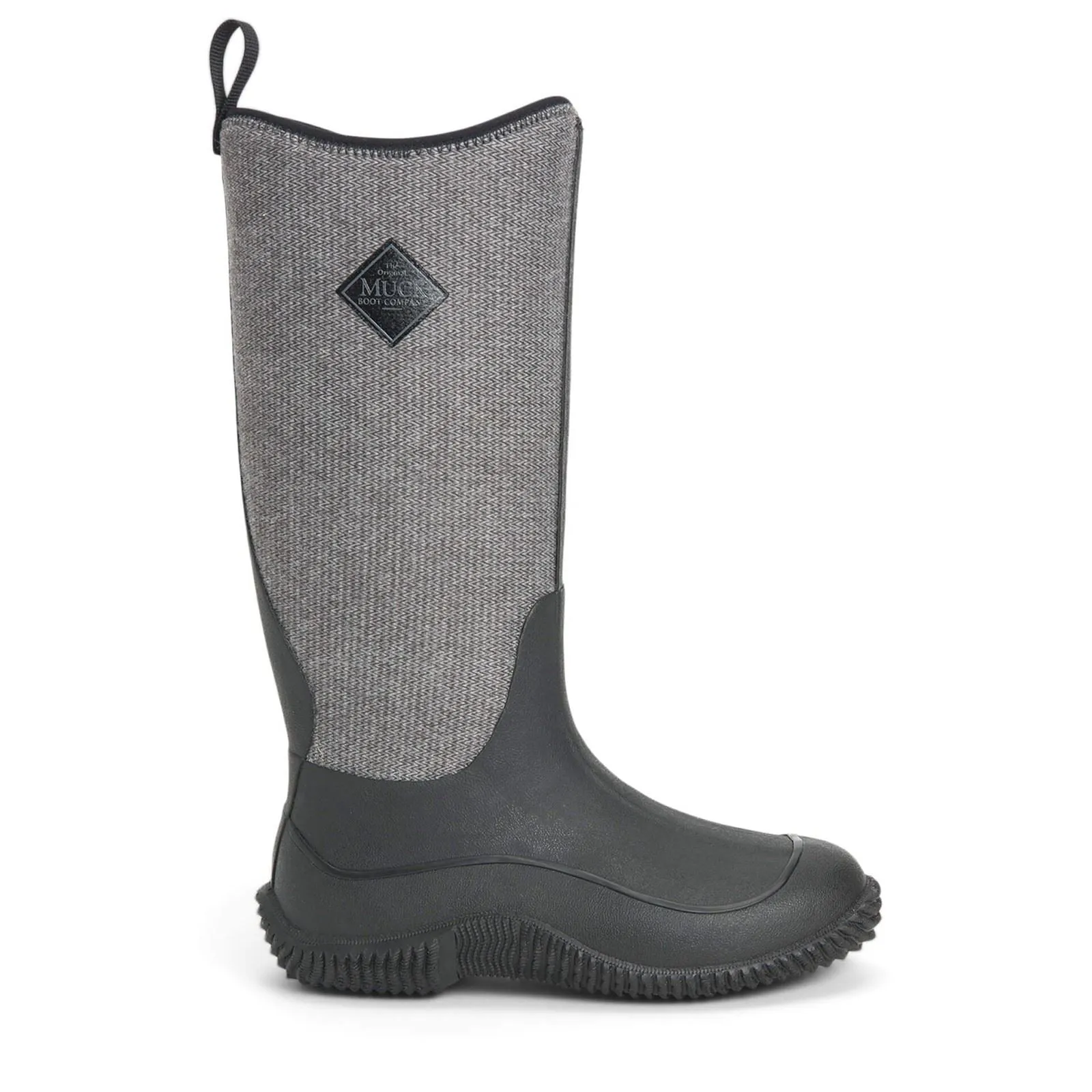 Muck Boots Women's Hale Wellingtons in Black W/ Fuzzy Herringbone