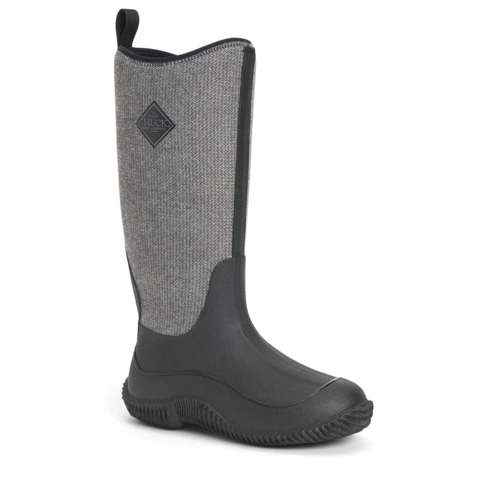 Muck Boots Women's Hale Wellingtons in Black W/ Fuzzy Herringbone
