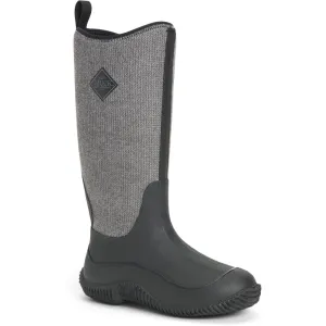 Muck Boots Women's Hale Wellingtons in Black W/ Fuzzy Herringbone