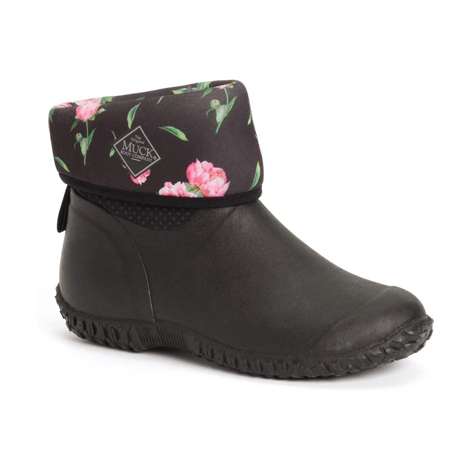 Muck Boots Women's RHS Muckster II Short Boots in Charcoal/Peony Roses