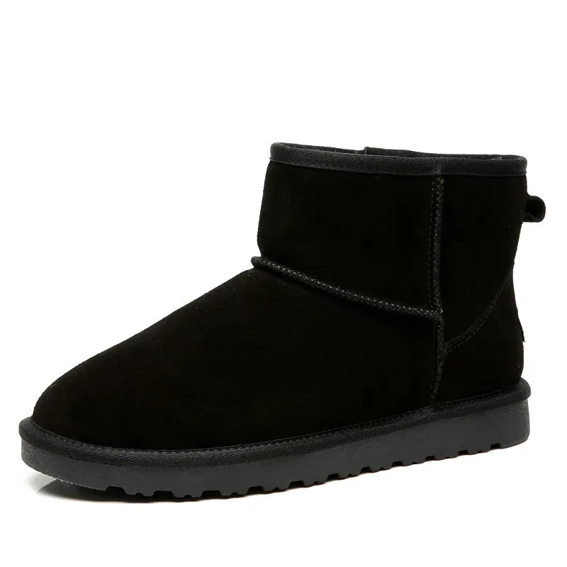 Nanccy Women's flat short warm snow boots