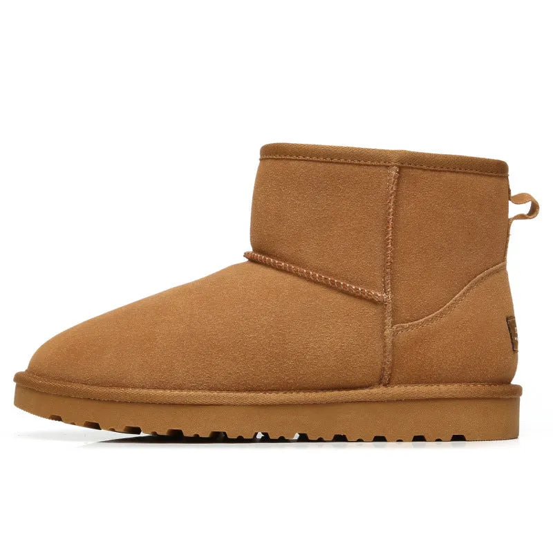 Nanccy Women's flat short warm snow boots