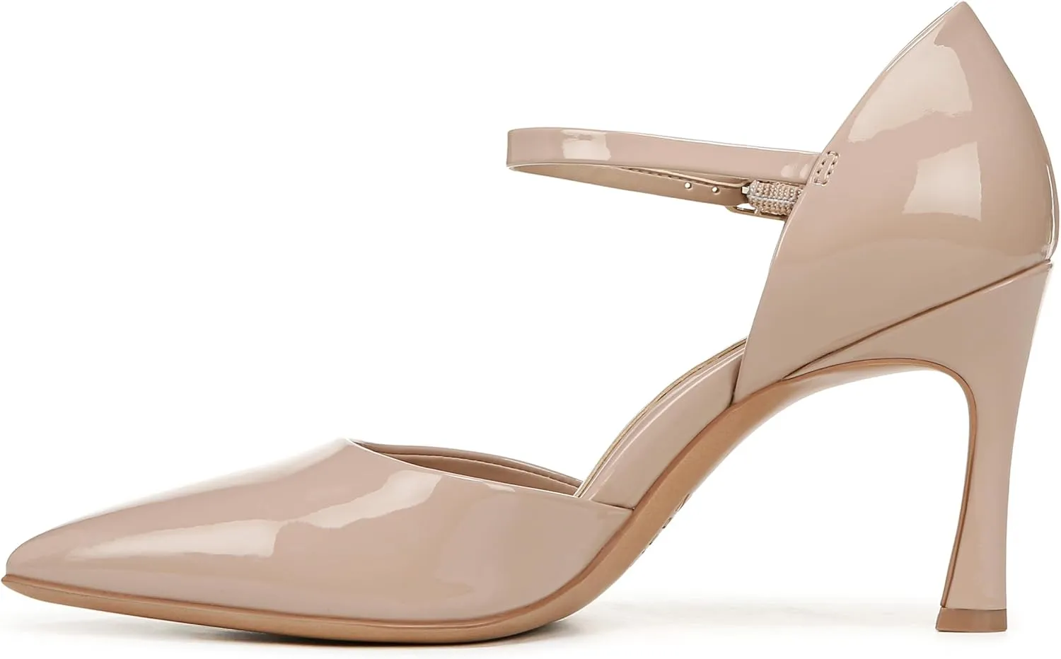 Naturalizer Womens Amber Pointed Toe Ankle Strap Pumps