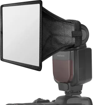 NEEWER Flash Diffuser Light Softbox 5" x 4", Universal, Collapsible with Storage Pouch Compatible with Canon Nikon Sony Godox Yongnuo NEEWER speedlight