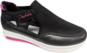 New Womens Shoes Mesh Size Hook Casual Flat Heel Shoes Comfortable Breathable Loop Arch Support Walking Shoes
