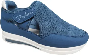 New Womens Shoes Mesh Size Hook Casual Flat Heel Shoes Comfortable Breathable Loop Arch Support Walking Shoes