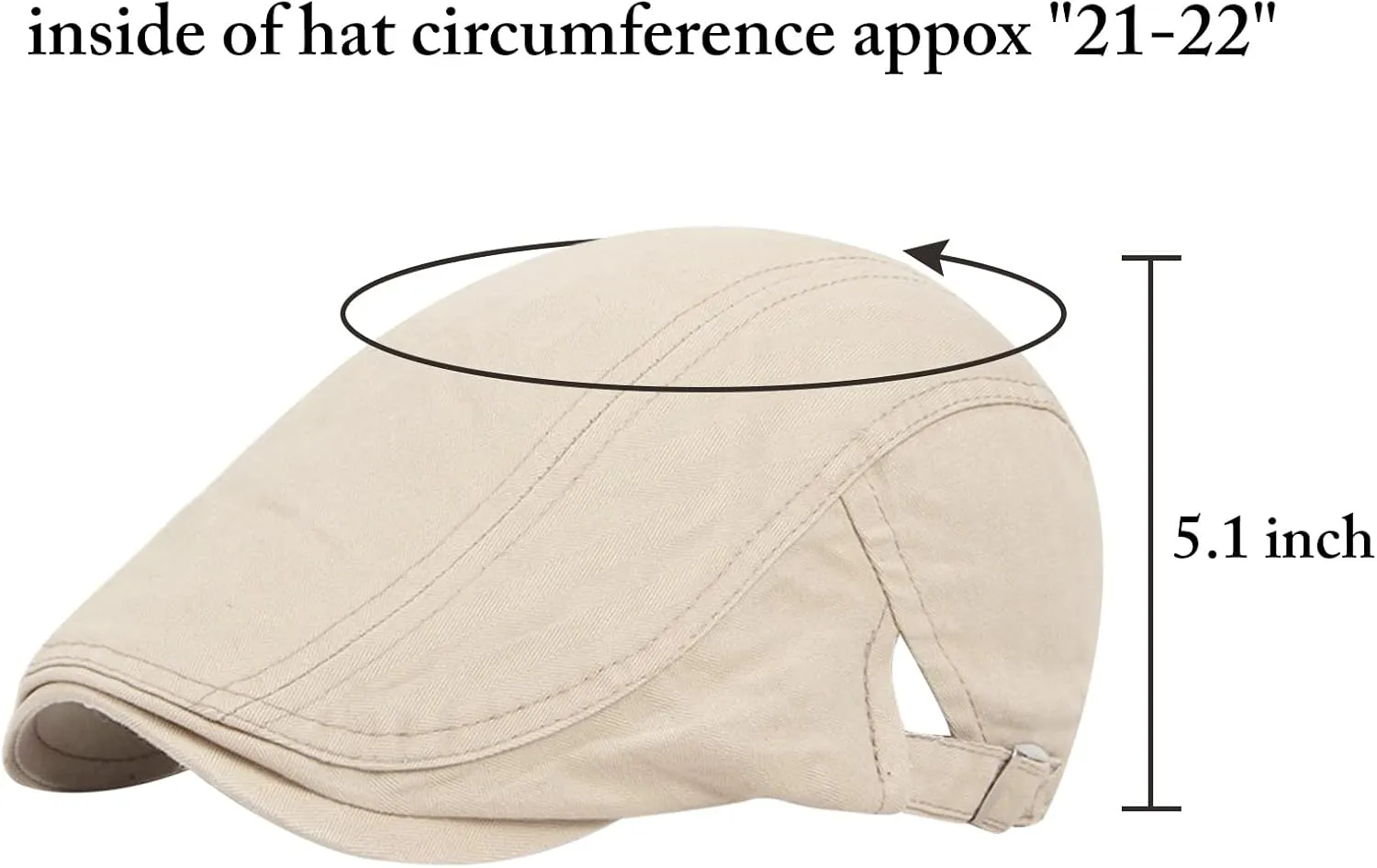 Newsboy Cap for Men Flat Hats Adjustable Breathable Irish Caps Cabbie Ivy Driving Hunting Sport Golf Outdoor