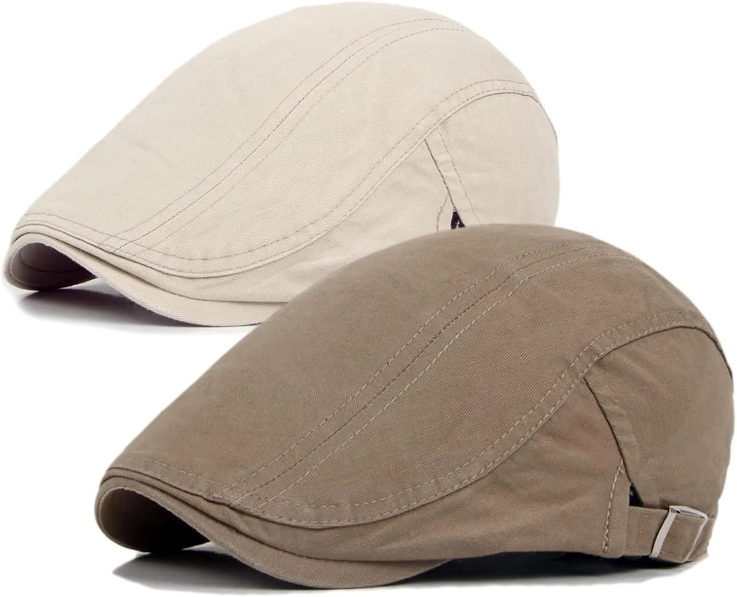 Newsboy Cap for Men Flat Hats Adjustable Breathable Irish Caps Cabbie Ivy Driving Hunting Sport Golf Outdoor