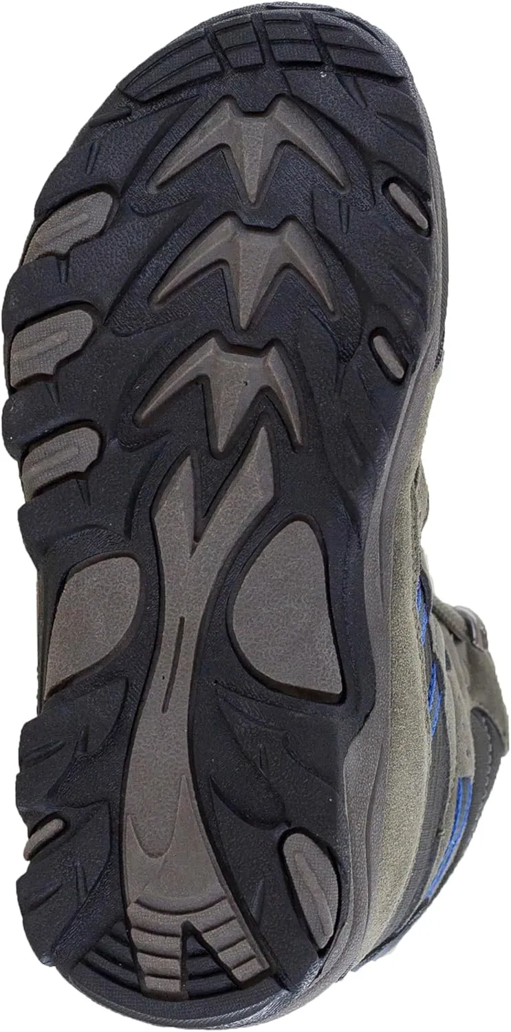 Northside Unisex-Child Rampart Mid Hiking Boots - Lightweight Performance | Suede/Ripstop Nylon Moisture-Wicking Quick Lace-Up Durable TPR Outsole | Kids Hiking Adventure Essential
