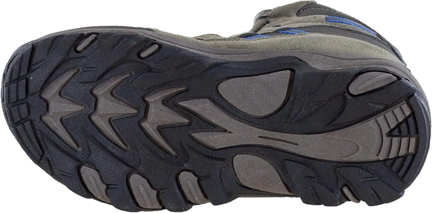 Northside Unisex-Child Rampart Mid Hiking Boots - Lightweight Performance | Suede/Ripstop Nylon Moisture-Wicking Quick Lace-Up Durable TPR Outsole | Kids Hiking Adventure Essential