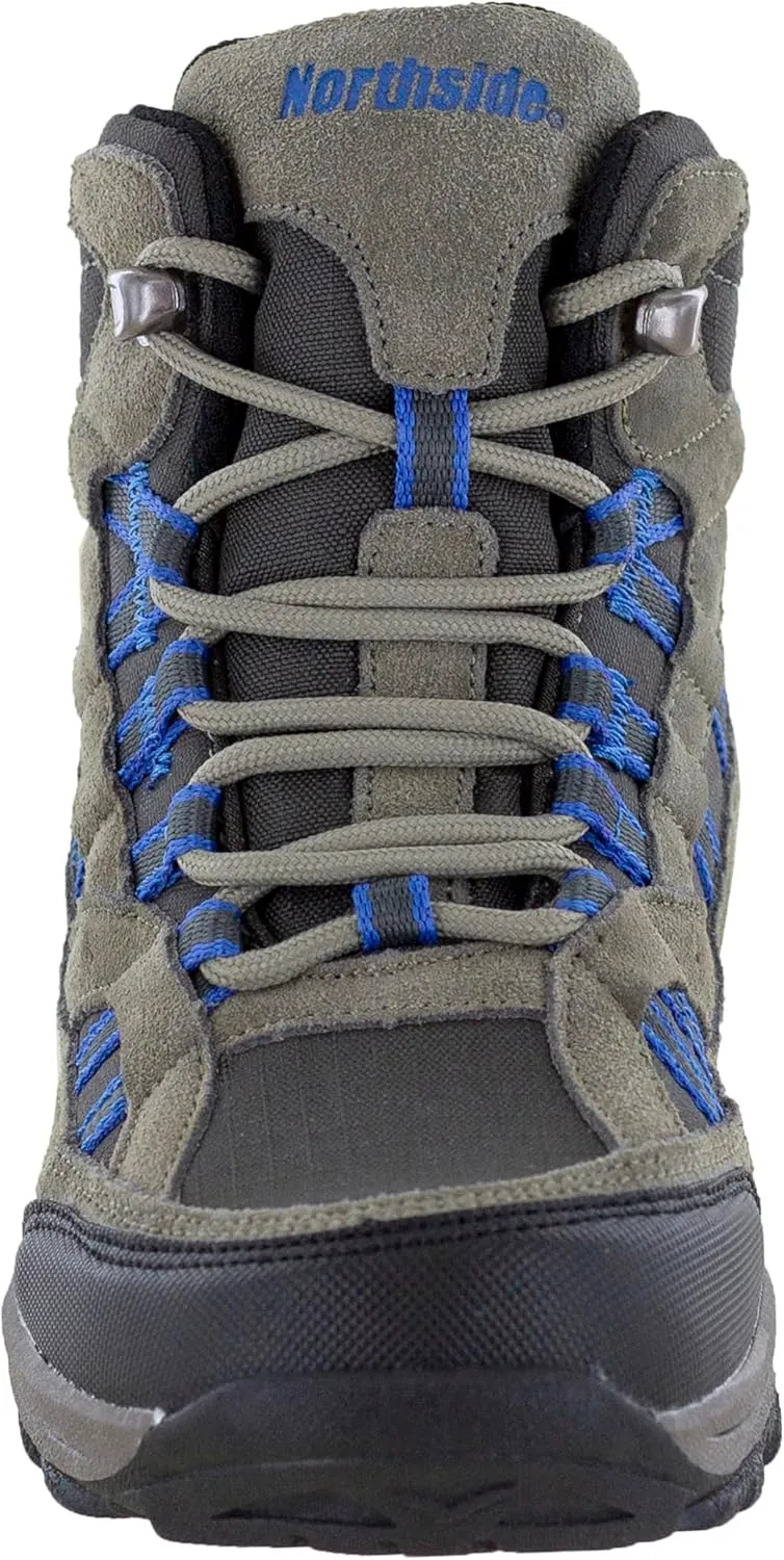 Northside Unisex-Child Rampart Mid Hiking Boots - Lightweight Performance | Suede/Ripstop Nylon Moisture-Wicking Quick Lace-Up Durable TPR Outsole | Kids Hiking Adventure Essential