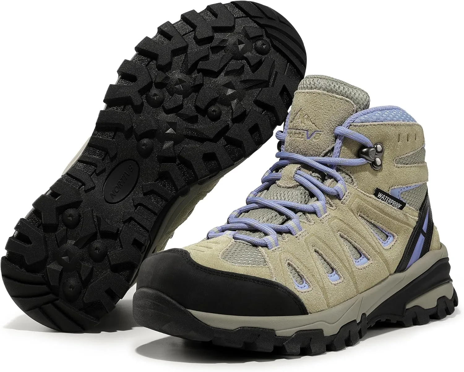 NORTIV 8 Women's Waterproof Hiking Boots Outdoor Trekking Camping Trail Hiking Boot