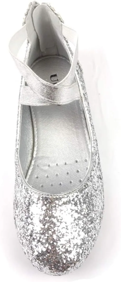 Nova Utopia Toddler Little Girls Dress Ballet Ankle Strap Flat Shoes