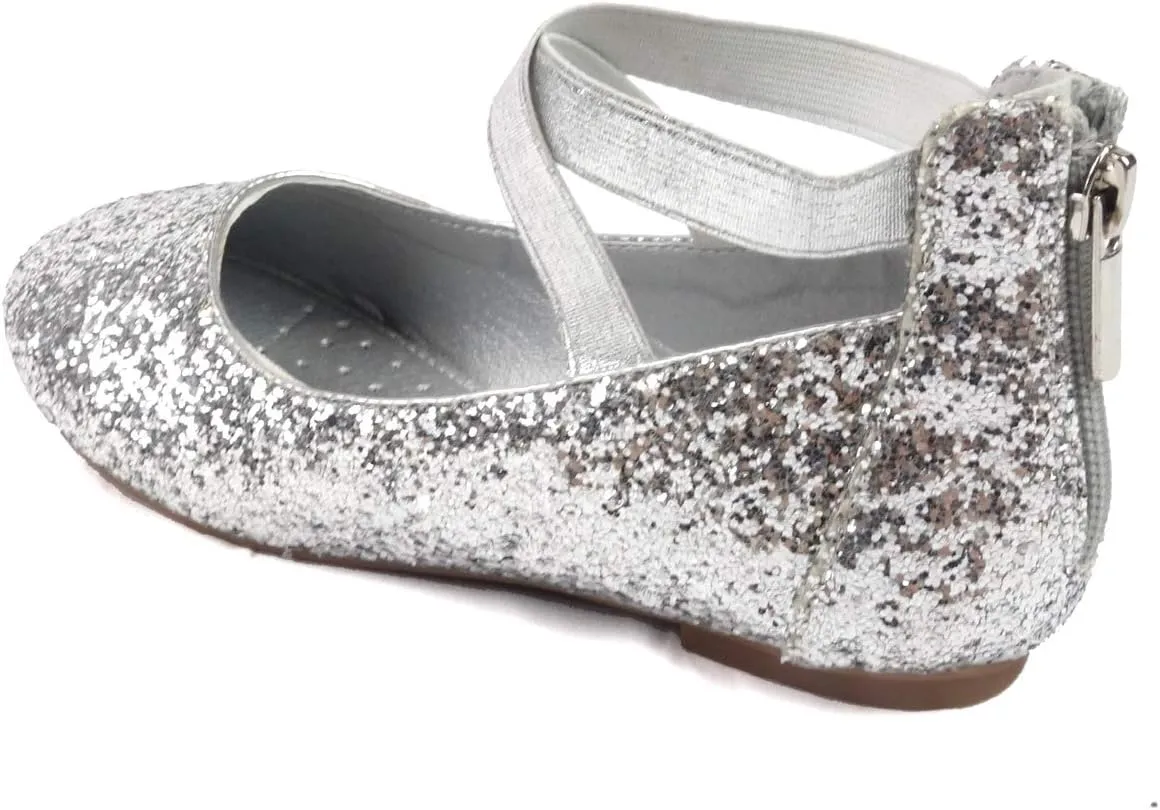Nova Utopia Toddler Little Girls Dress Ballet Ankle Strap Flat Shoes