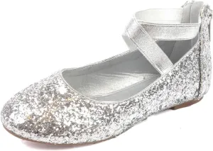 Nova Utopia Toddler Little Girls Dress Ballet Ankle Strap Flat Shoes