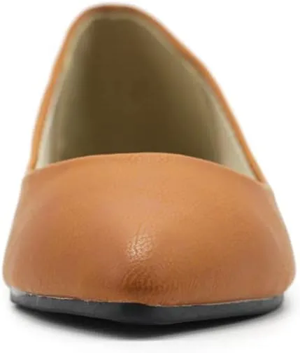 Ollio Women's Ballet Shoe Comfort Basic Light Multi Color Flat