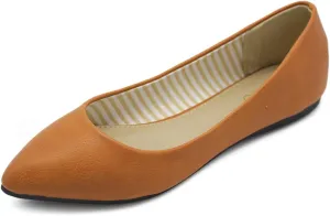 Ollio Women's Ballet Shoe Comfort Basic Light Multi Color Flat