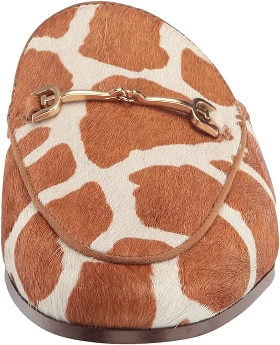 On Almond Flat Mules Oversized savings Ivory/Tan Linnie Edelman Compliance-certified Sam Slip Toe Embellished Chain