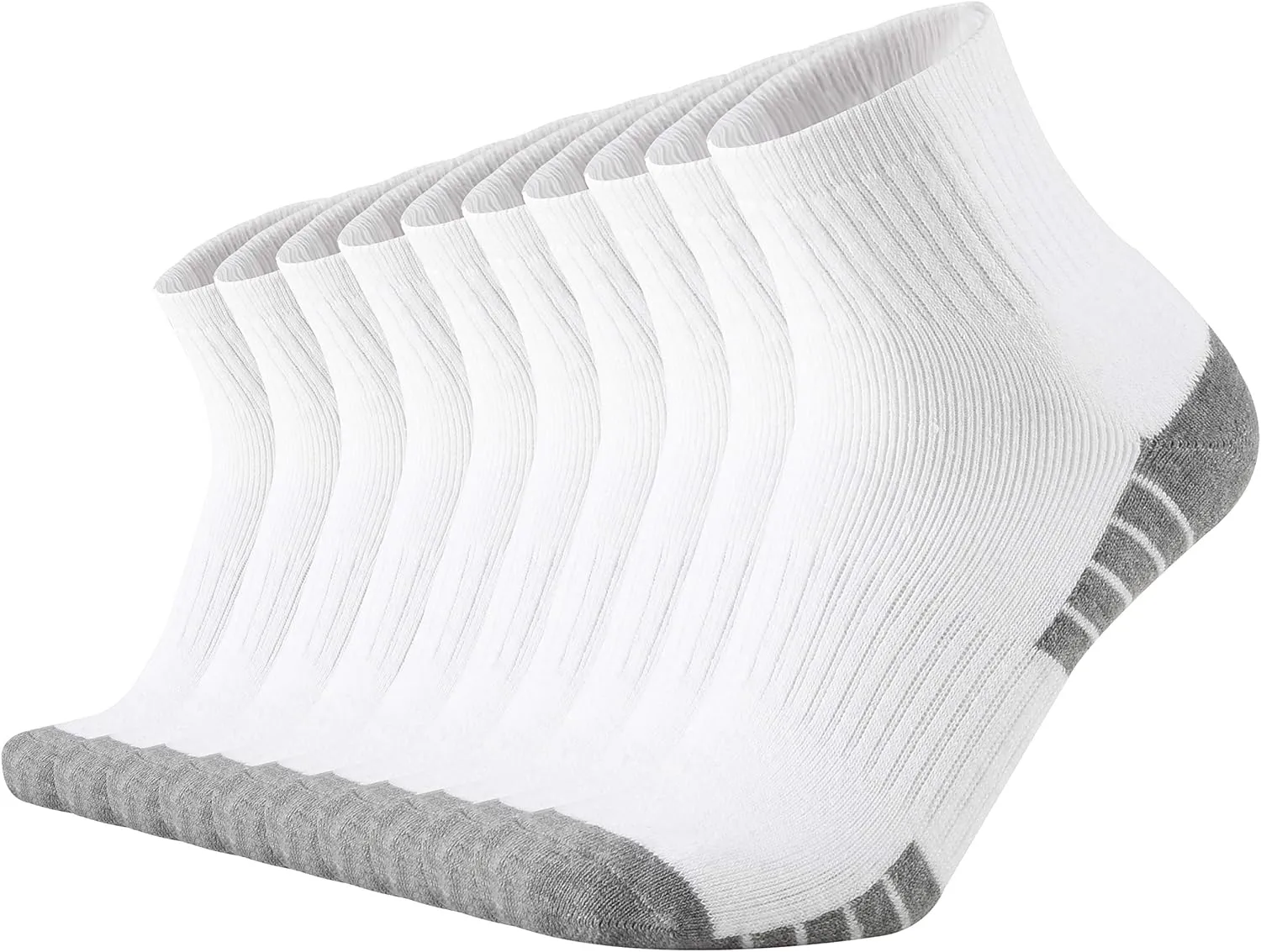 ONKE Max Full Cushion Low Cut Quarter Socks for Men Athletic Running Training Work Thick Warm Moisture Control Anti Blister