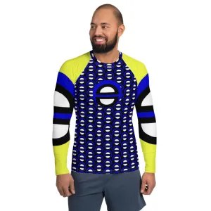 Origen Destination |On-Arrival Point of Origen Blu-light Men's Yellow/Black Rash Guard
