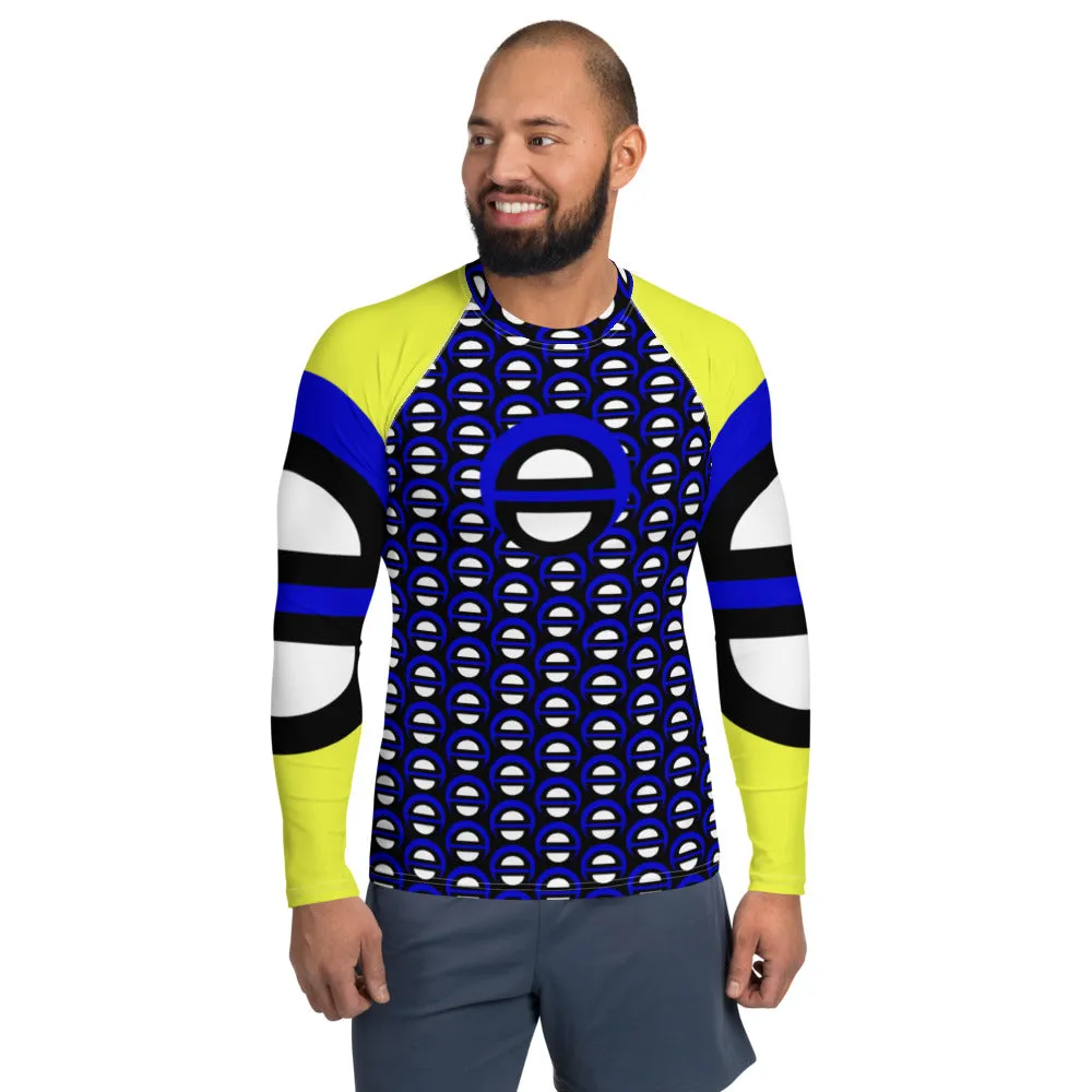 Origen Destination |On-Arrival Point of Origen Blu-light Men's Yellow/Black Rash Guard