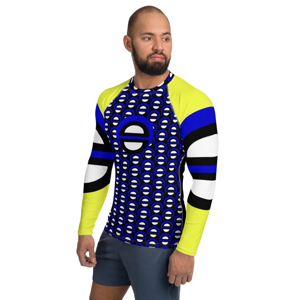 Origen Destination |On-Arrival Point of Origen Blu-light Men's Yellow/Black Rash Guard