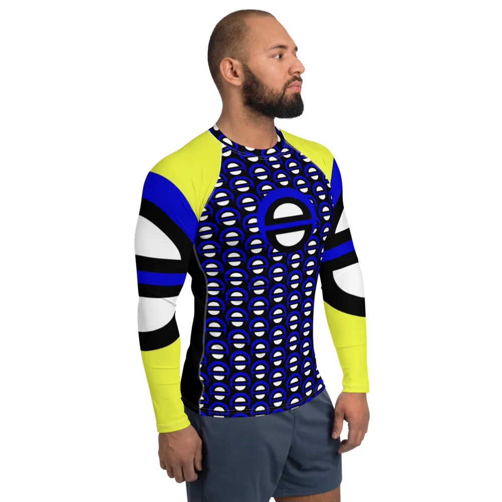 Origen Destination |On-Arrival Point of Origen Blu-light Men's Yellow/Black Rash Guard