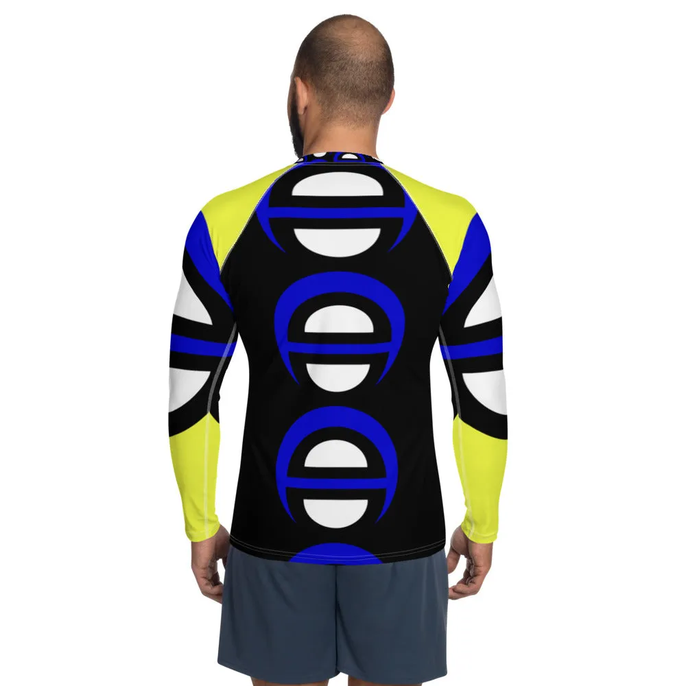 Origen Destination |On-Arrival Point of Origen Blu-light Men's Yellow/Black Rash Guard