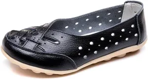 Orthopedic Loafers in Breathable Leather,Owlkay New Casual Women Shoes,Women's Comfortable Loafer Casual Leather Fashion Flats Breathable Shoes