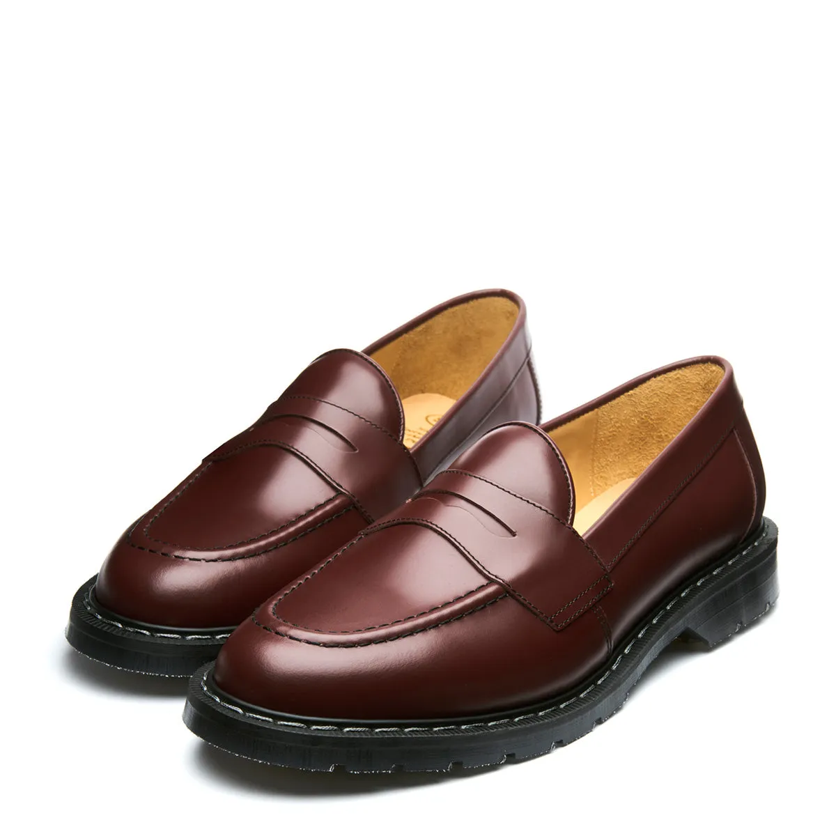 Oxblood Hi-Shine Penny Loafer