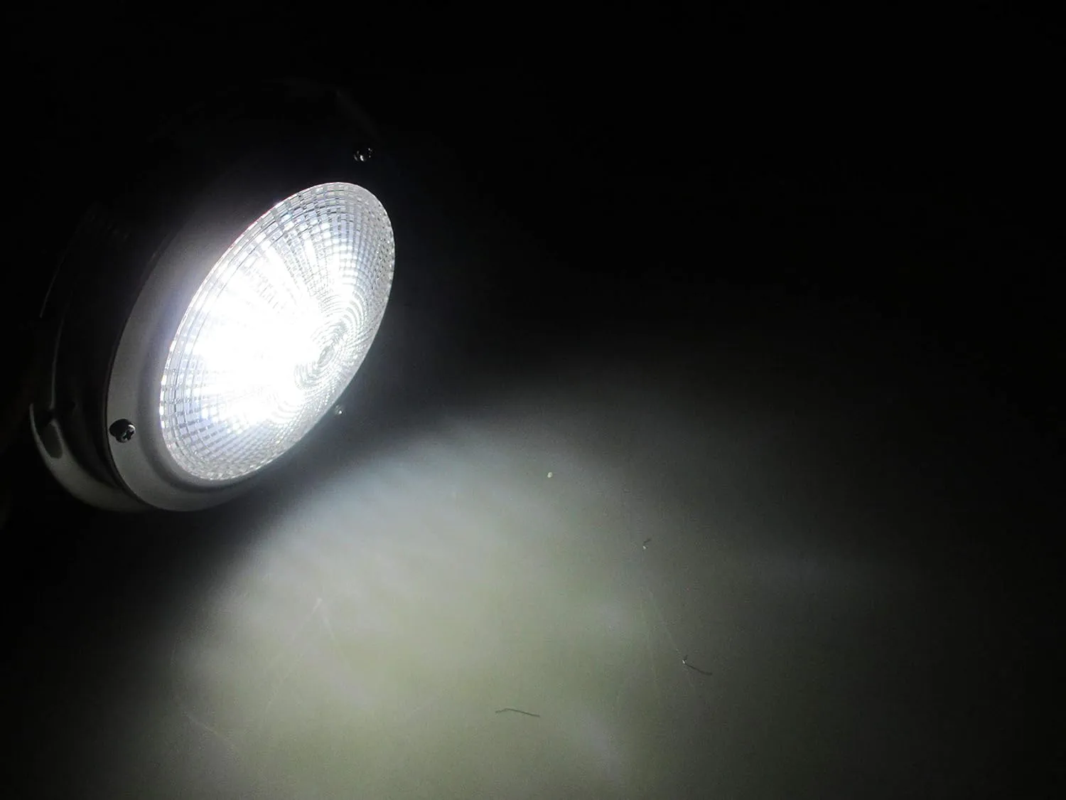 Pactrade Marine Dome Light 12V - 5-Inch Lens, Daylight White LED | Stainless Steel Boat Light with Built-In Rocker Switch, Surface Mount | RV, Trailer, Boat Interior Lights, Marine Lights