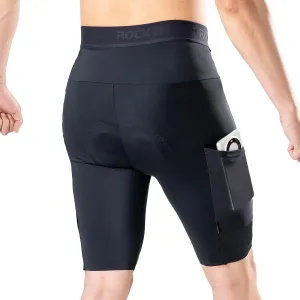 Padded Bike Shorts for Men Cycling Shorts with Side Pockets Mountain Bike Shorts Breathable with Reflective Elements