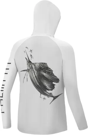 Palmyth Boys Fishing Shirt Youth Hoodie UPF 50  Sun Protection Long Sleeve Hooded Shirts