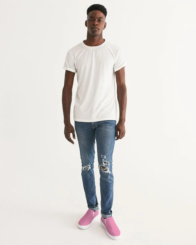 Pastel Magenta Slip-On Canvas Sneakers | Men's | Bright Pastel Magenta | C0M60Y0K0