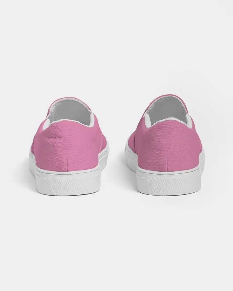 Pastel Magenta Slip-On Canvas Sneakers | Men's | Bright Pastel Magenta | C0M60Y0K0