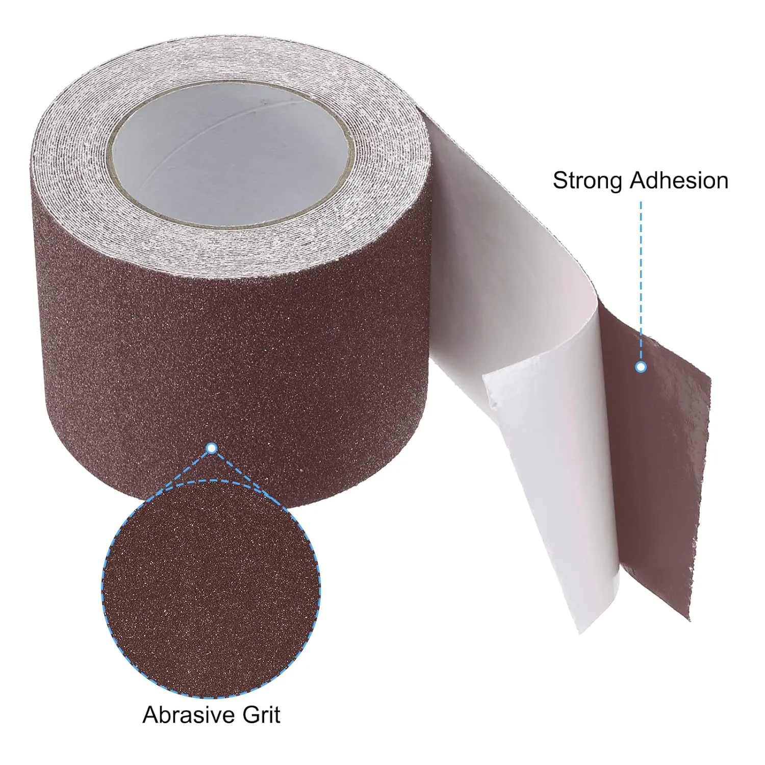 PATIKIL 4 Inch x 33 Ft Anti Slip Traction Tape, Non-Slip Grip Tape Non Skid Tread Safety Tape for Stairs Steps Scooter Deck, Brown