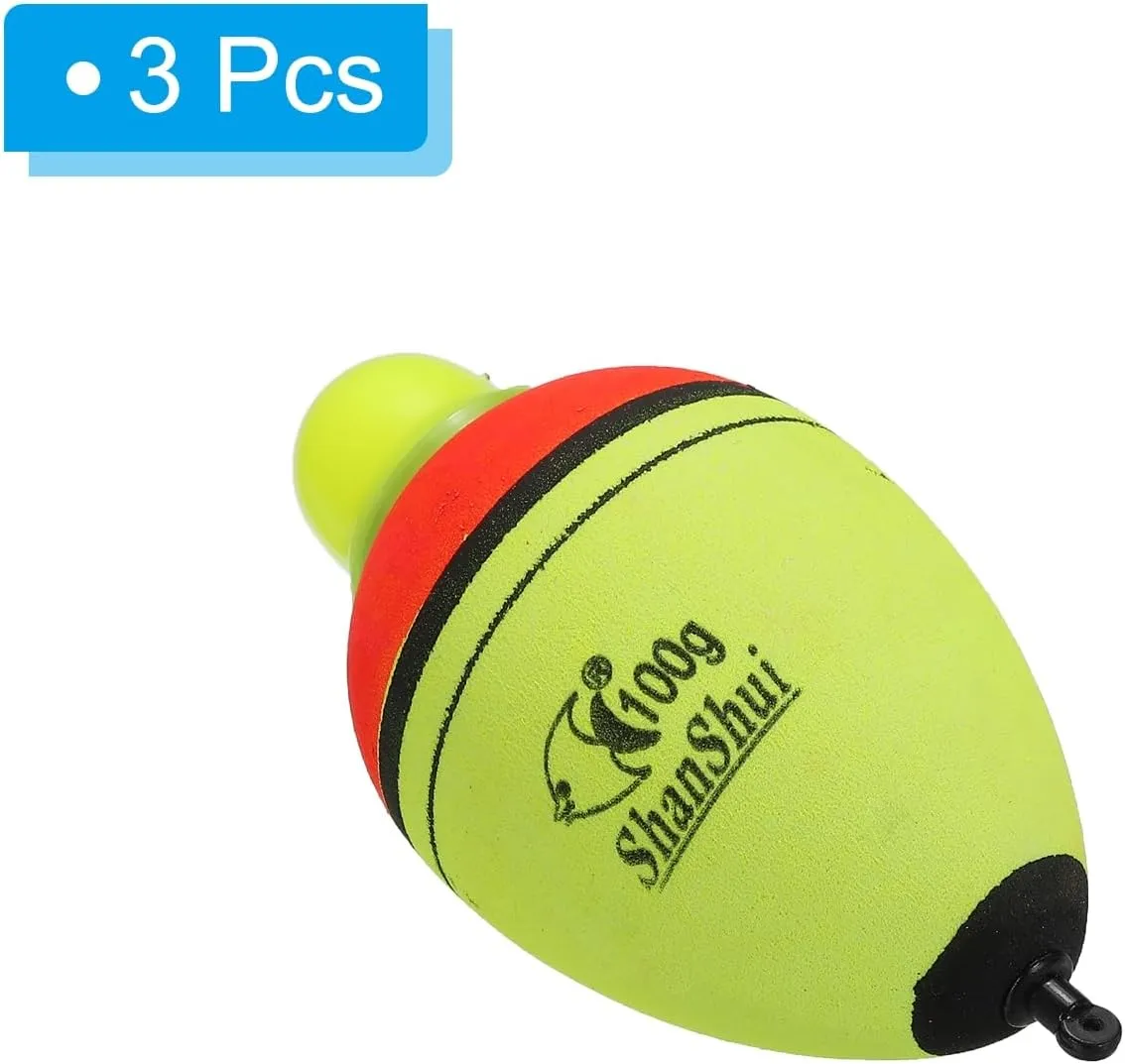 PATIKIL Lighted Fishing Slip Bobber, EVA Green Red LED Light Up Fishing Float for Night Fishing