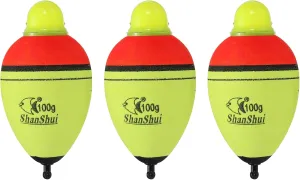 PATIKIL Lighted Fishing Slip Bobber, EVA Green Red LED Light Up Fishing Float for Night Fishing