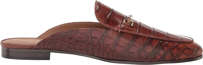 Personalized assistance Edelman Heeled Slip Dark Toe Brown On Mules Flat Almond Sam Embellished Linnie Proactive service