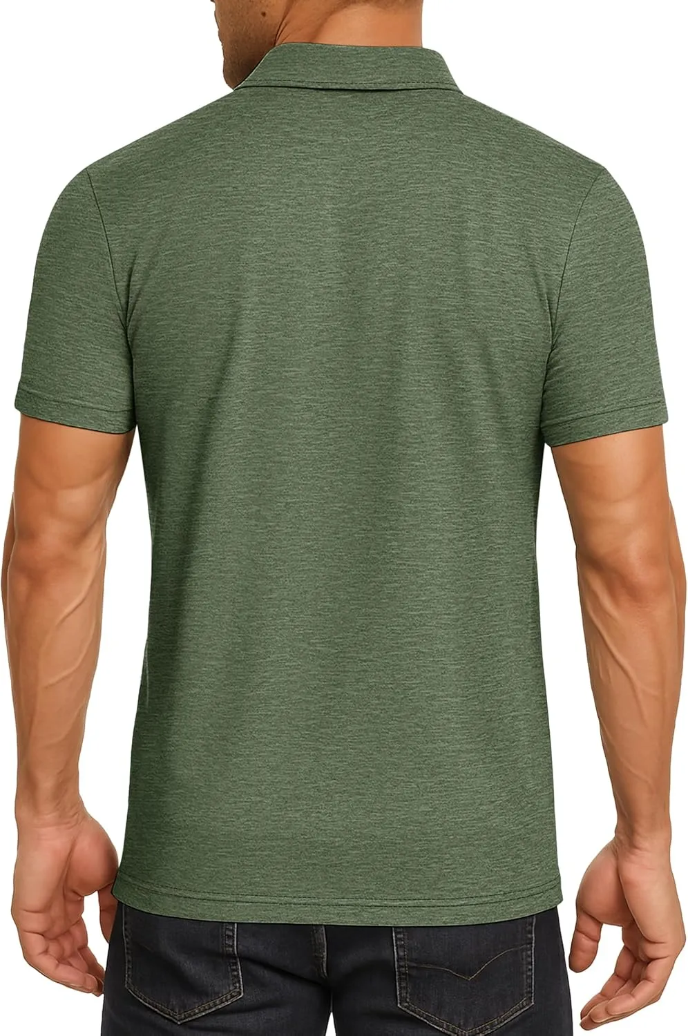 Polo Shirts for Men Performance Mens Golf Shirt Dry Fit Collared Polo Shirts Short Sleeve Moisture Wicking