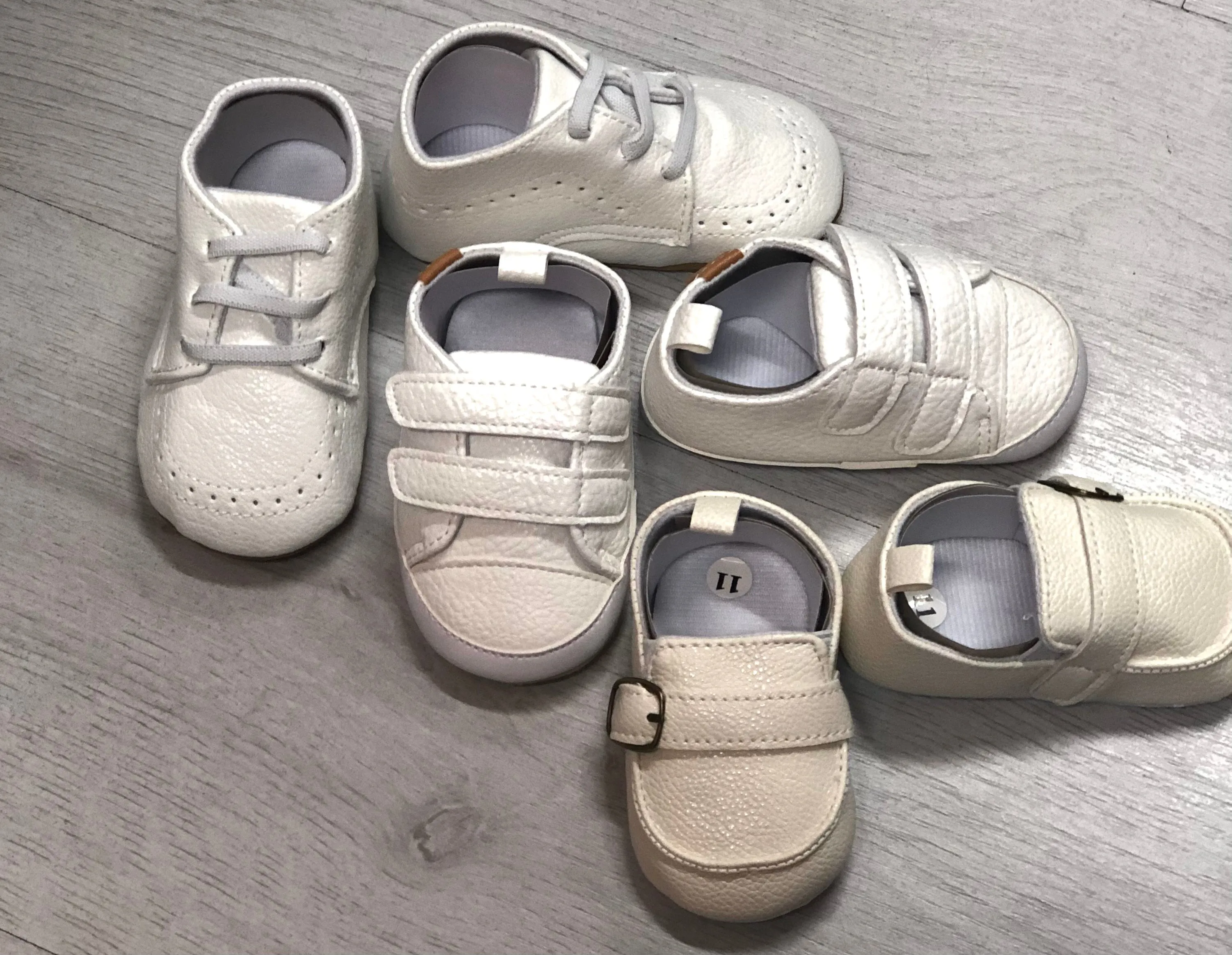 Pre Walker Baby Boy White Shoes
