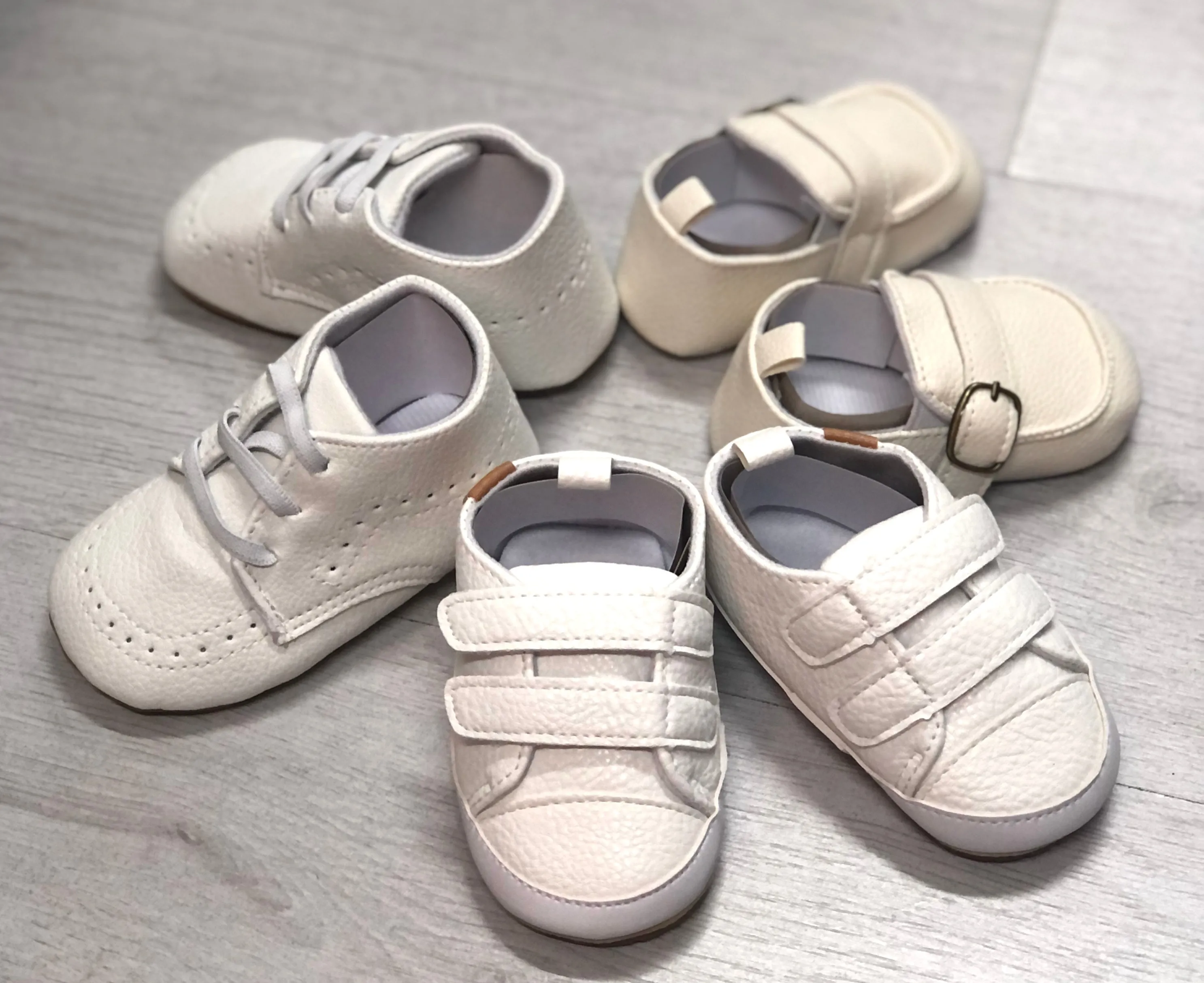 Pre Walker Baby Boy White Shoes