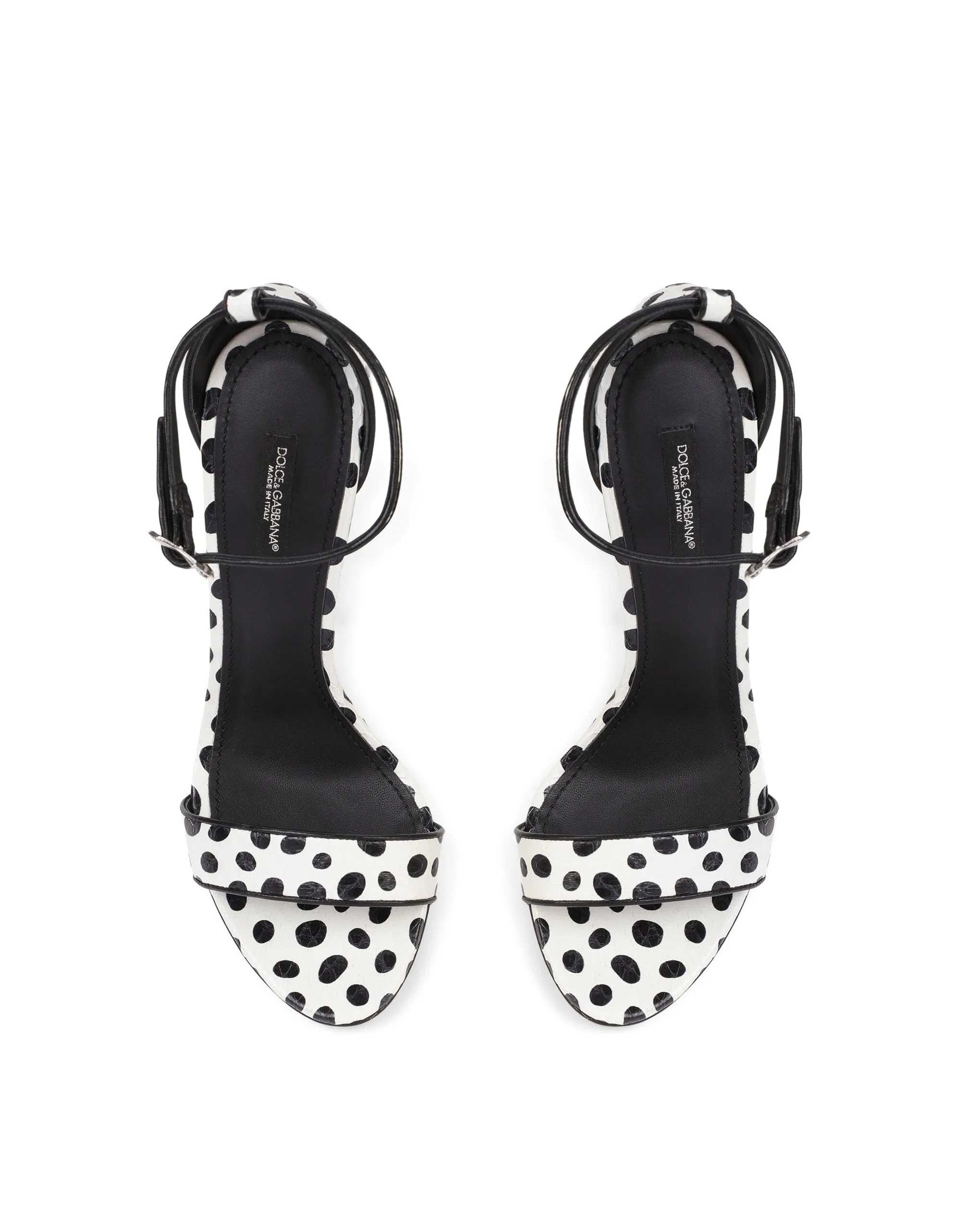 Printed elaphe baroque DG sandals