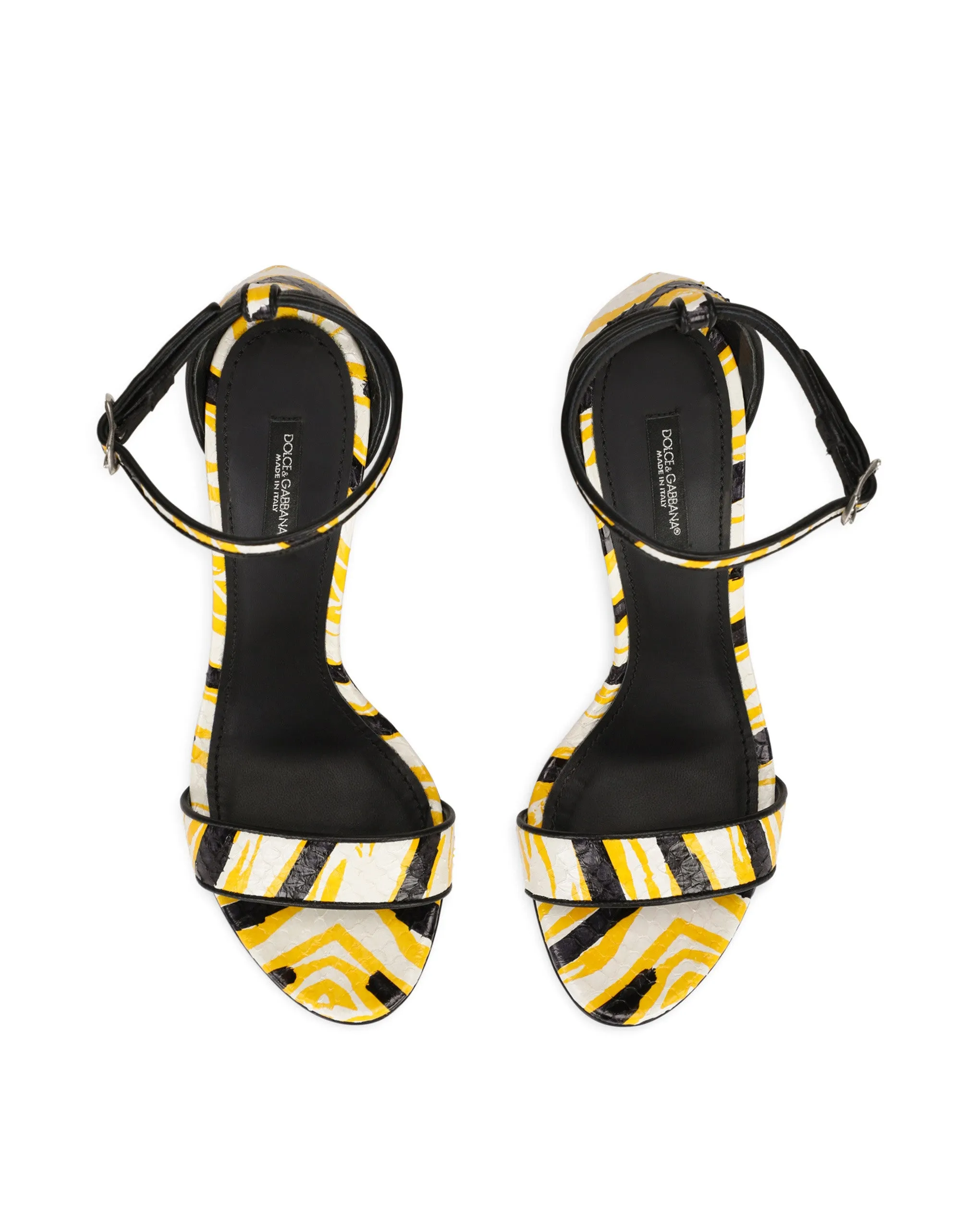 Printed elaphe baroque DG sandals