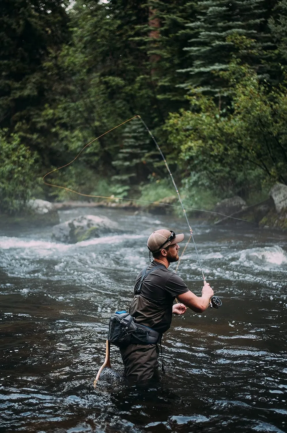 Professional Fly Fishing Waterproof Breathable Chest Waders for Adults (Regular & Stout Sizes)