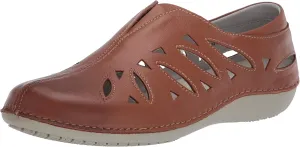 Propet Womens Cami Cut Out Slip On Flats Casual - Brown