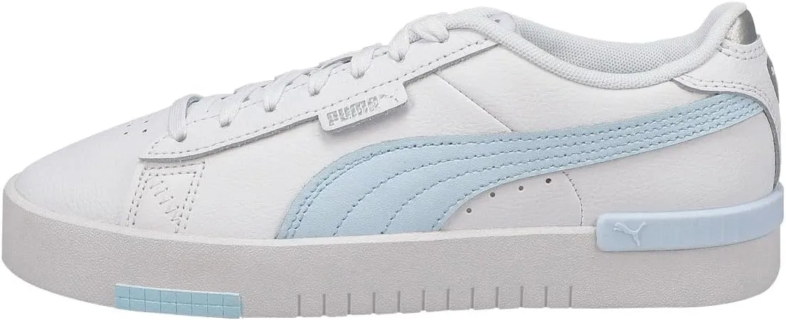PUMA Women's Jada Renew Lace Up Sneaker White/Blue 10 Medium US